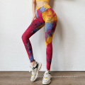 Women Tie Dye Workout Leggings High Waist Butt Lifter Leggings Scrunch Butt Leggings